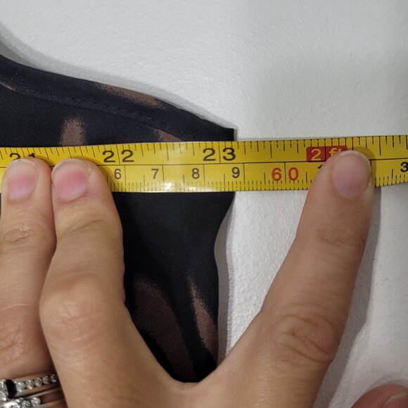 Anonyme Black & Brown Leopard Print Front Zip Sleeveless Business Casual Top XL - Picture 11 of 12